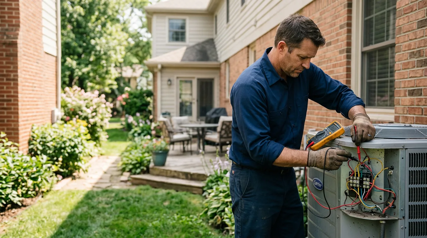 HVAC technician working near Sherrodsville, OH